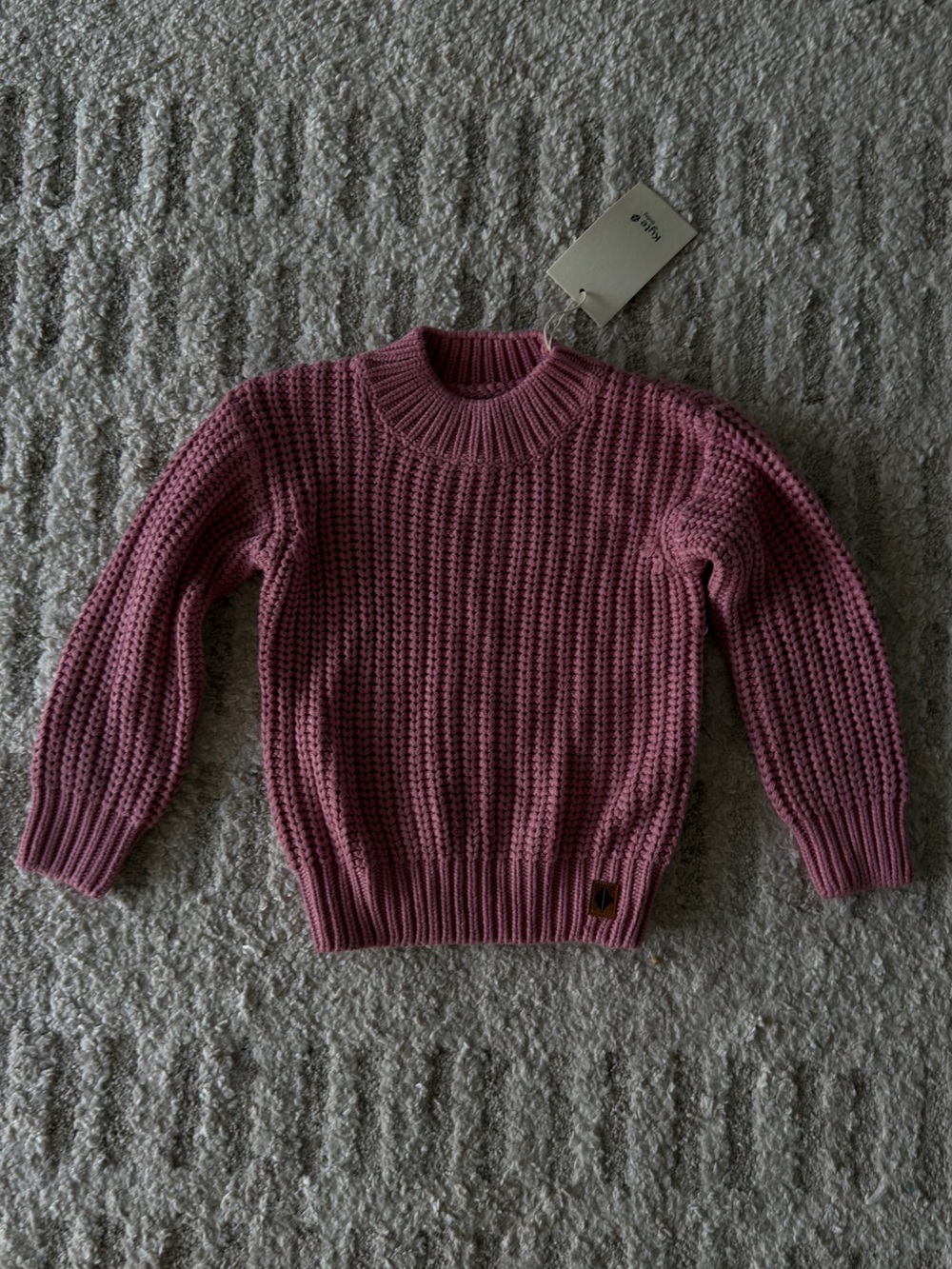 NWT Kyte Baby Chunky Knit Sweater in Apple Blossom